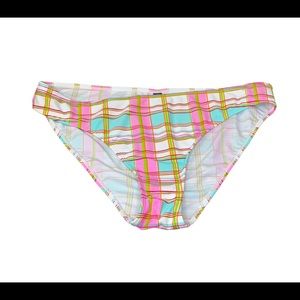 Venus Plaid Bikini Bottoms—Size 14